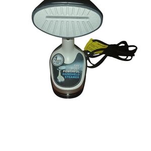 Handheld Fabric Steamer in White and Black